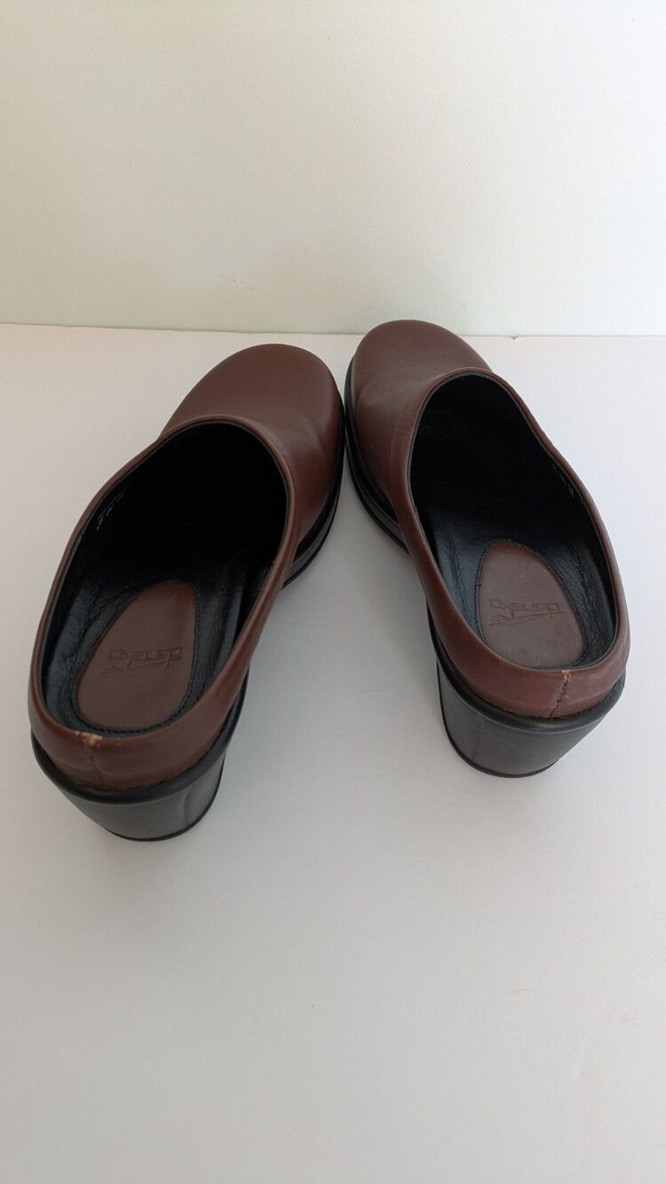 Dansko Professional Nurse Clogs Womens EU 41 Brown Leather Comfort Work Shoes - Picture 4 of 7